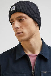 Lee Workwear Beanie Męska Czapka Na Zimę Ciepła Black 112342461 LP75011656